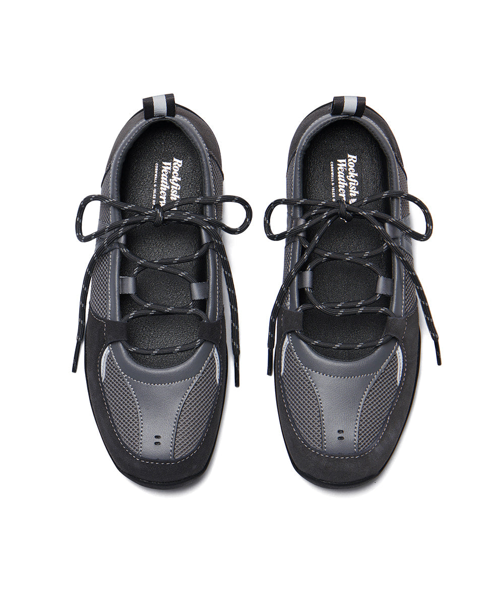 ROCKFISH WEATHERWEAR - NICOLE WEAVING LACEUP SNEAKERS - GREY (Dispatch in 48hrs)