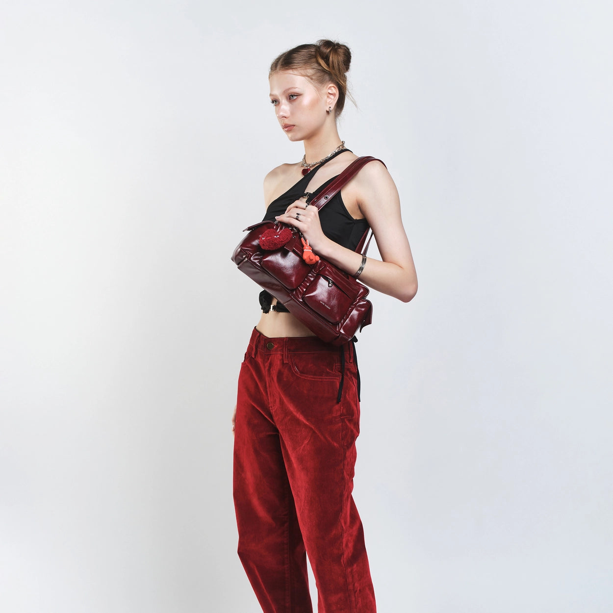 SAMO ONDOH - pocket utility bag M vampire blood