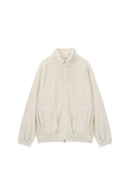 MATIN KIM -  MATIN FLEECE HIGH NECK JUMPER IN IVORY