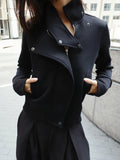 MELANCHOLY - Virelle High-Neck Jacket / Black