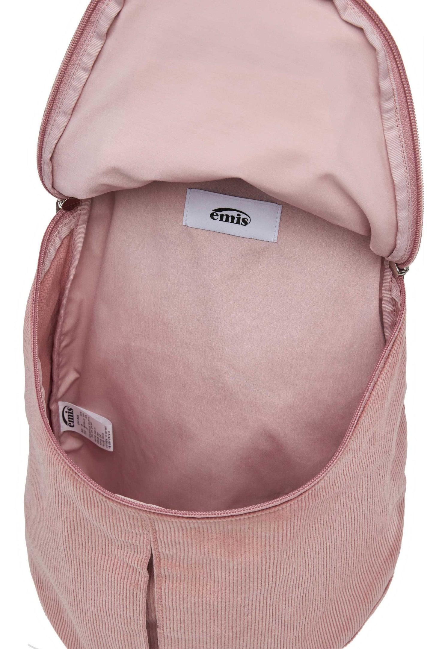 CORDUROY ZIP AROUND BACKPACK-PINK