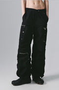 NACHE- PUCKERING JOGGER PANTS (UNISEX) BLACK