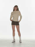 CRANK -  RIBBED MICROSHORTS_KHAKI