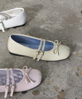 ROCKFISH WEATHERWEAR - SQUARE TOE TWO STRAP MARYJANES(ENAMEL) BUTTER