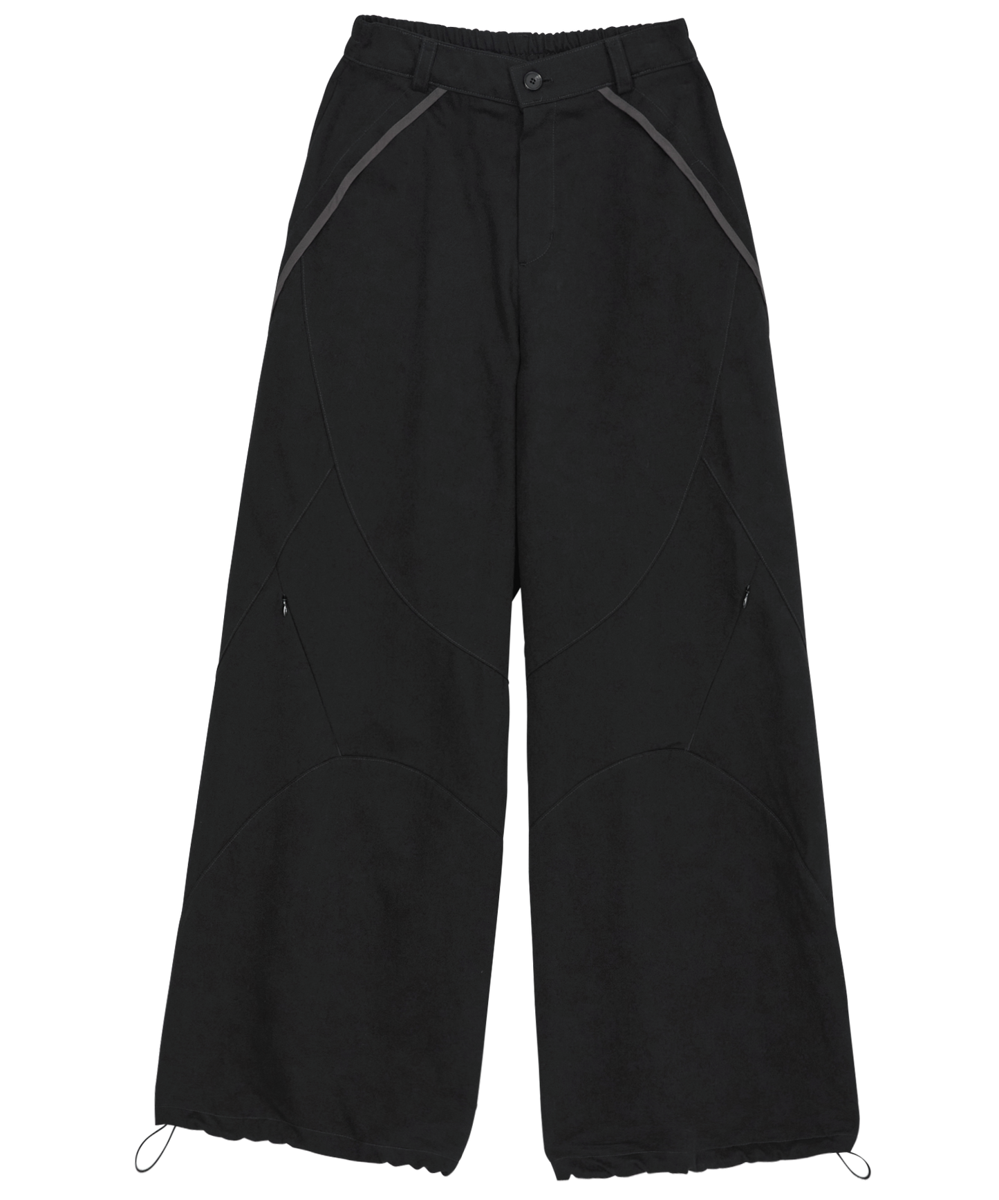 FLAREUP - Asymmetrical Wide Pants / Black