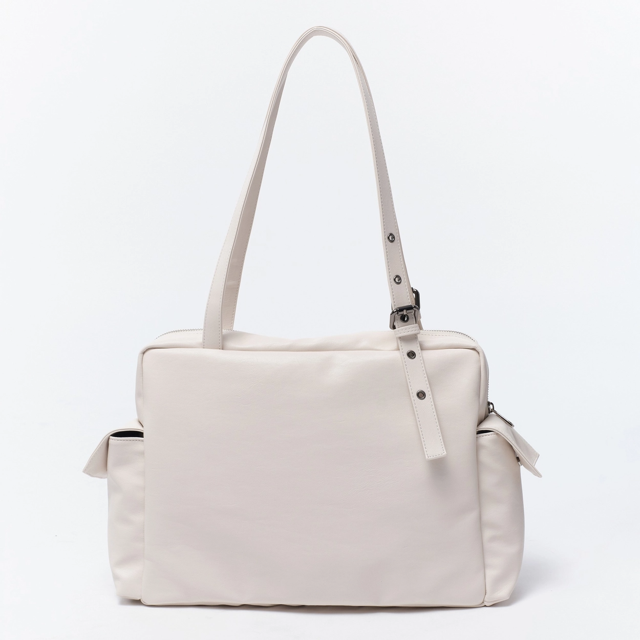 SAMO ONDOH - pocket utility bag L nappa ivory