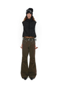 CERRIC -  CHAIN STITCH PANTS / BROWN