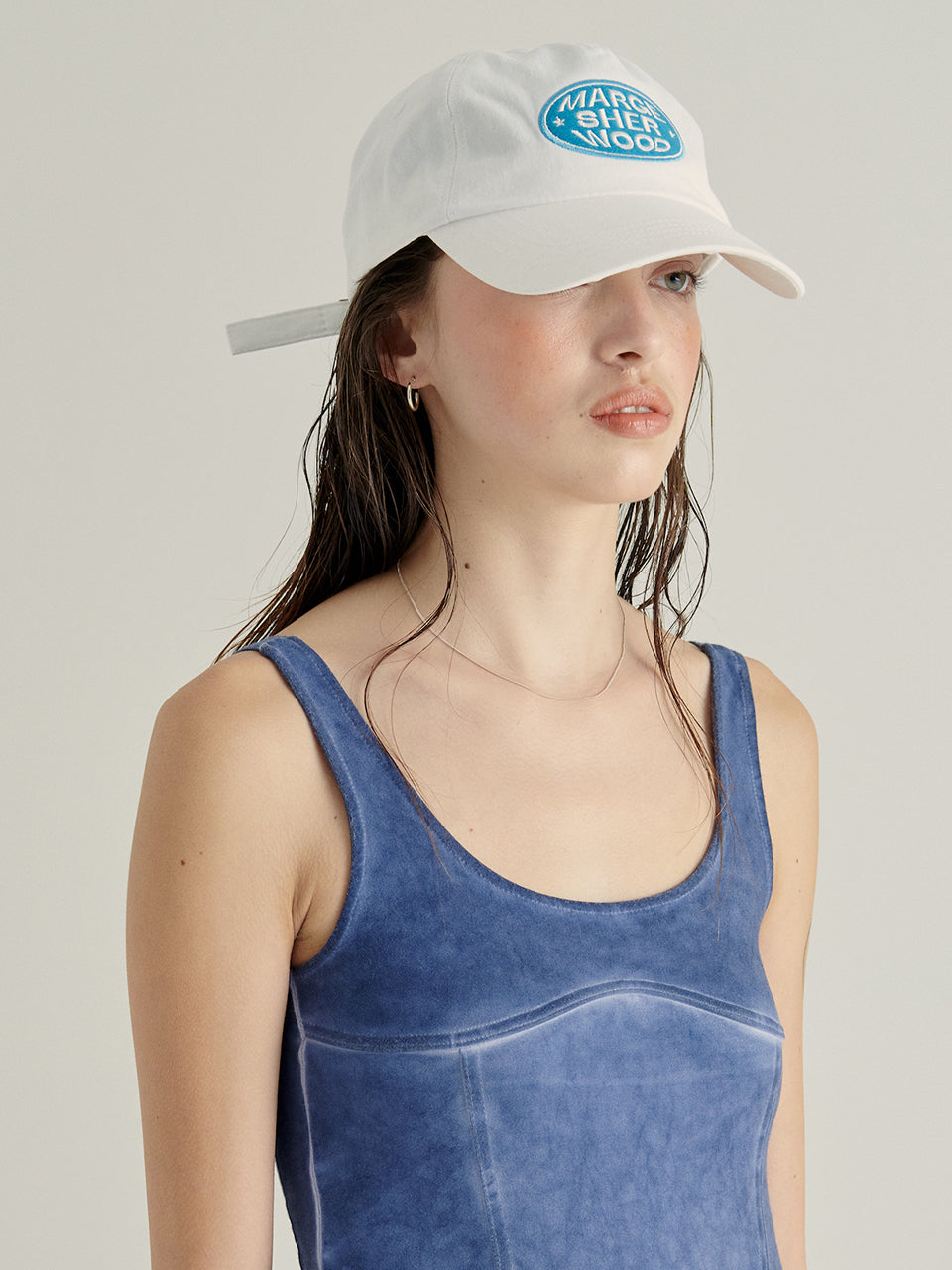 MARGESHERWOOD - LOGO PATCH BALLCAP_white