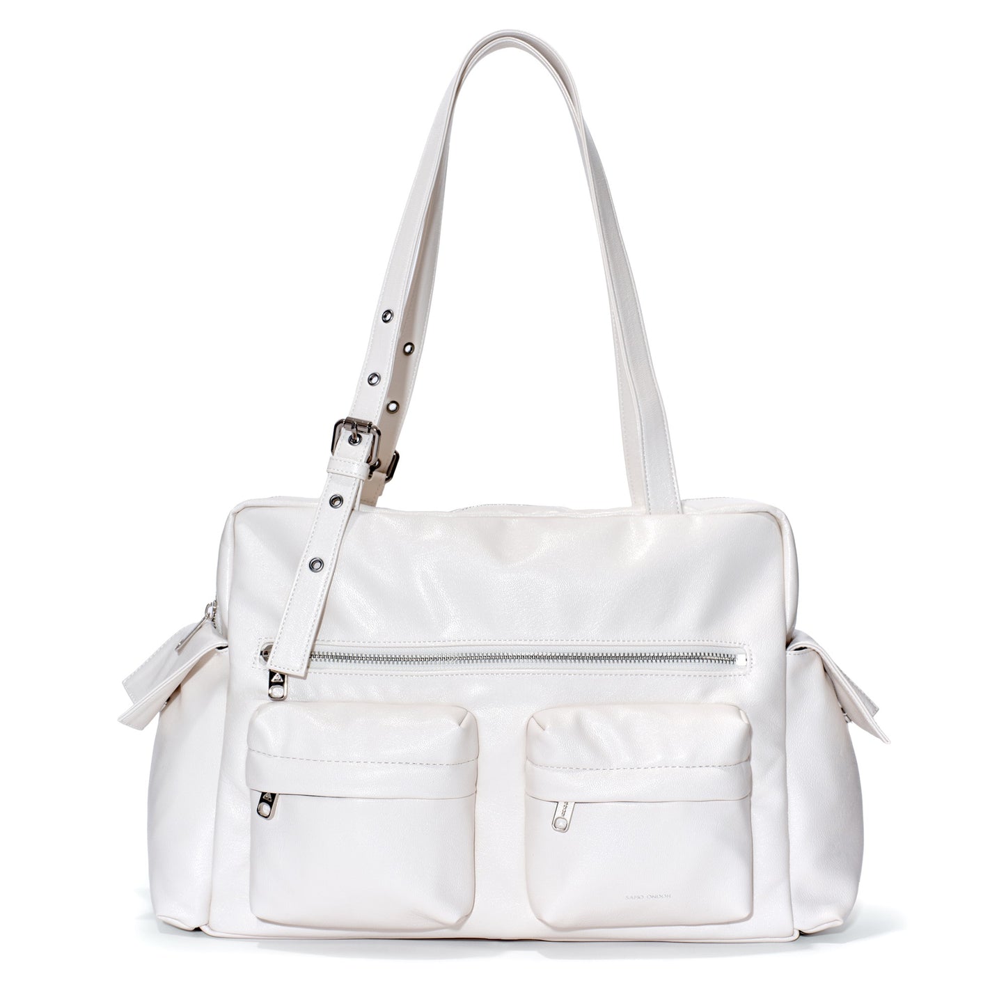 SAMO ONDOH - pocket utility bag L Goat Cream