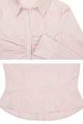 PAIN OR PLEASURE -  VIVIAN SCARF SHIRT pink