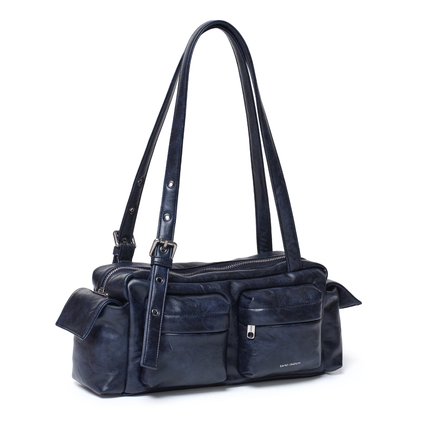 SAMO ONDOH - pocket utility bag M baked navy