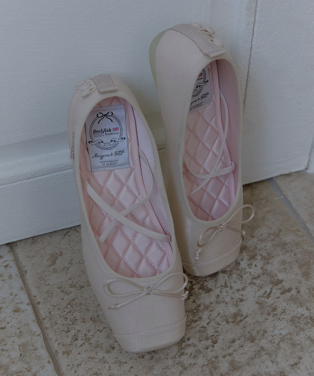 ROCKFISH WEATHERWEAR - TOE CAP BALLET FLATS / PINK