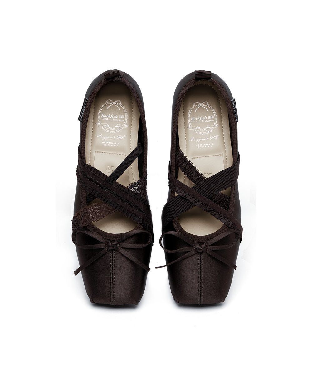 ROCKFISH WEATHERWEAR - BANDING BALLET FLATS / BROWN