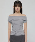 FLAREUP - Draped Top / Gray