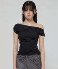 FLAREUP - Draped Top / Black