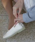 ROCKFISH WEATHERWEAR - TOE CAP BALLET FLATS / WHITE