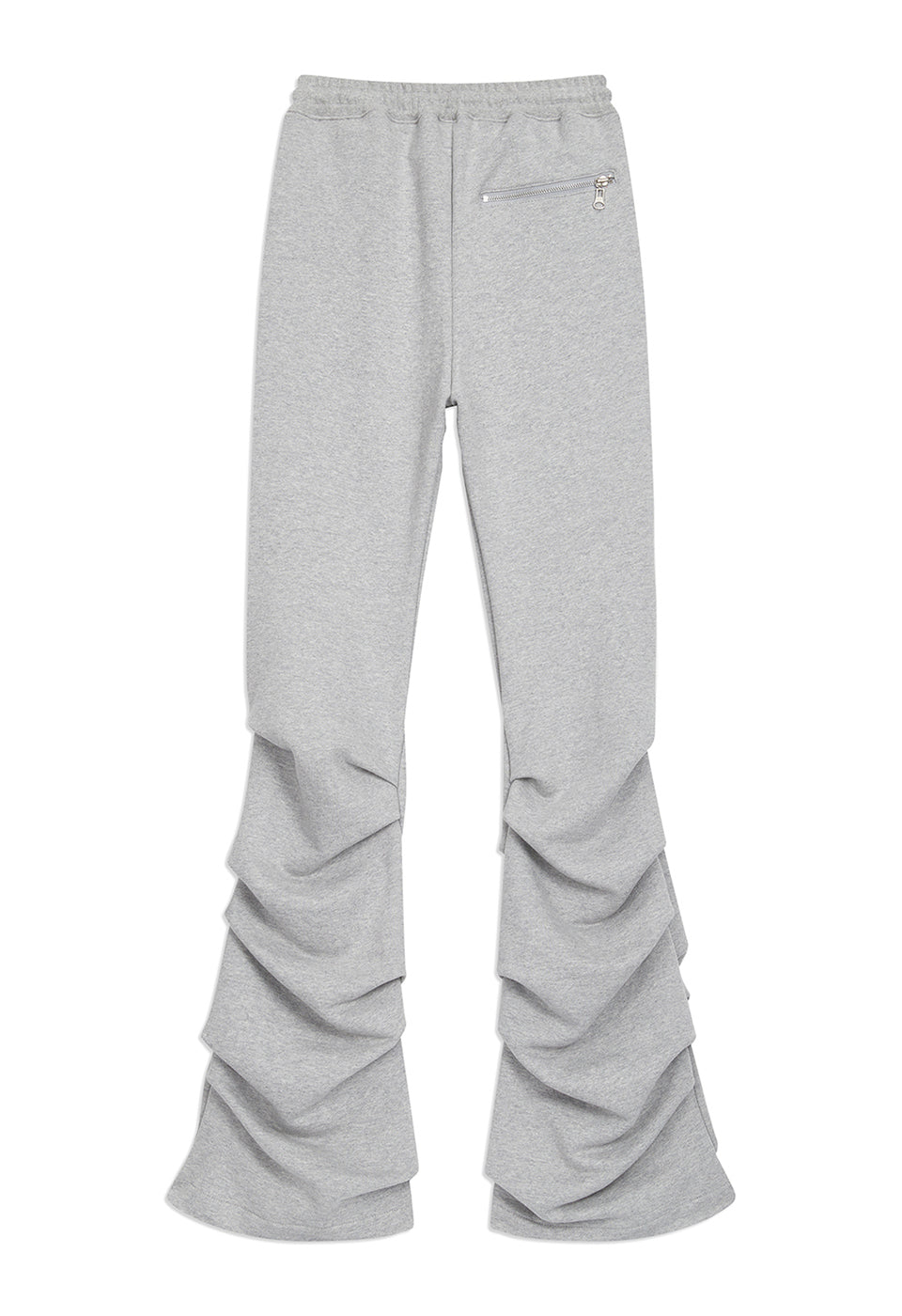 OPEN YY -  JERSEY SHIRRING PANTS, GRAY