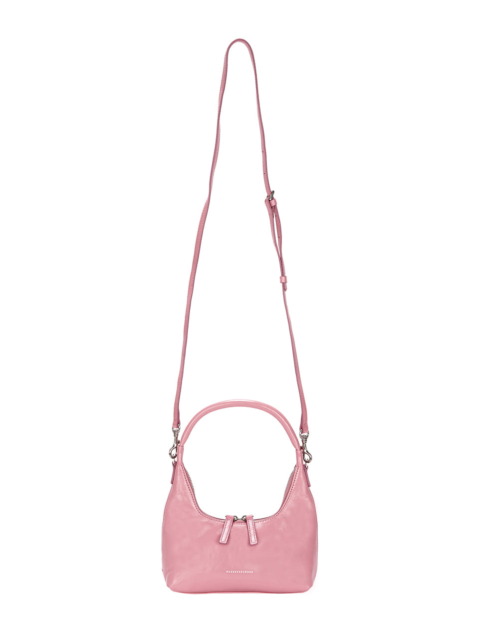 MARGESHERWOOD - HOBO MINI+STRAP_candy pink glossy plain