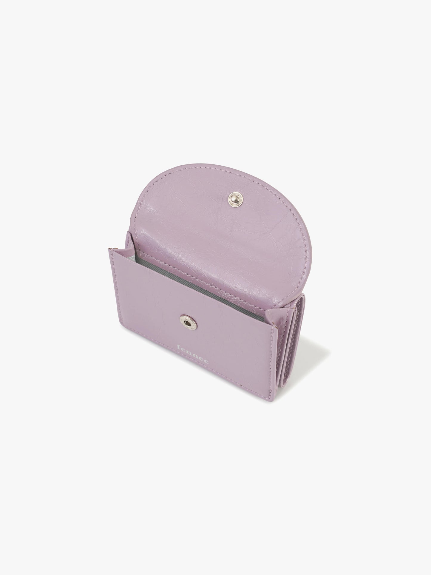 FENNEC - CRINKLE HALFMOON MINI WALLET - MAUVE