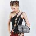 SAMO ONDOH - pocket utility bag M goat gray