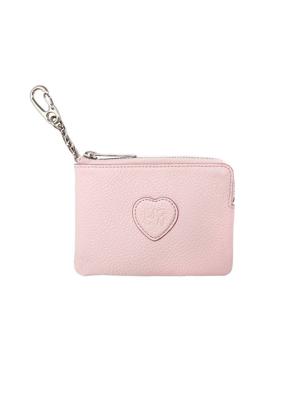 MARGESHERWOOD - HEART ZIPPER WALLET_pastel pink