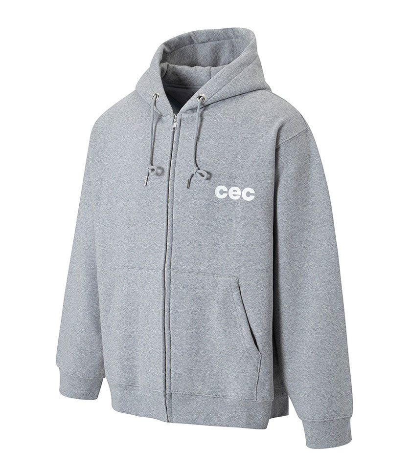 CHANCE CHANCE -  CEC ZIP-UP HOODIE GRAY