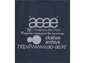 AEAE -  WEB LOGO CROP T-SHIRTS [NAVY]