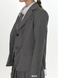 CRANK -  CLASSIC BLAZER & NECKTIE SET_GREY