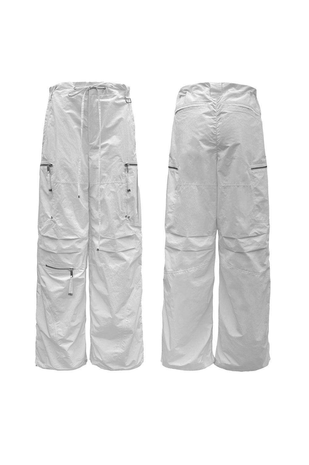 NACHE- PUCKERING JOGGER PANTS (UNISEX) WHITE