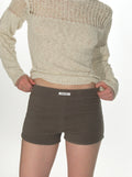 CRANK -  RIBBED MICROSHORTS_KHAKI