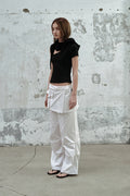 CERRIC -  2WAY SKIRT PANTS / WHITE