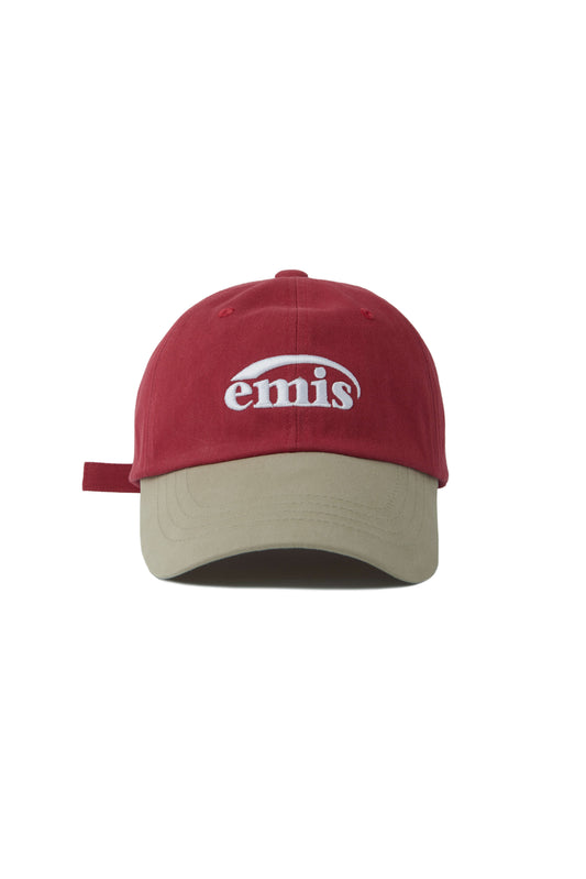 EMIS - NEW LOGO MIX BALL CAP BEIGE RED