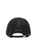 EMIS - WASHED DENIM BALL CAP-GRAY/BLACK