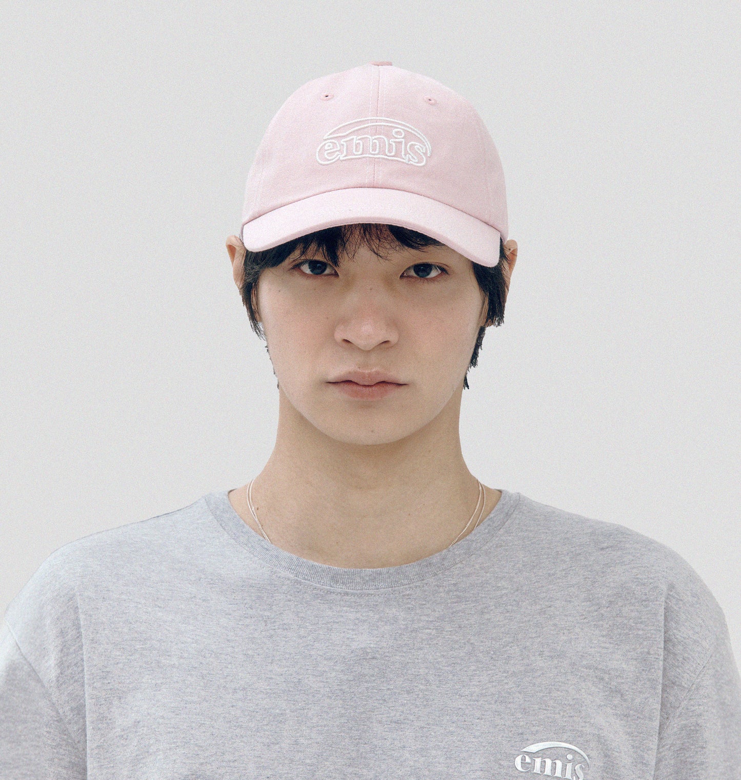 EMIS - WHITE STITCH BALL CAP-PNK (DISPATCH IN 48HRS)