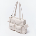 SAMO ONDOH - pocket utility bag L nappa ivory