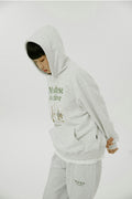 WAIKEI -  Maltese archive hood MELANGE WHITE