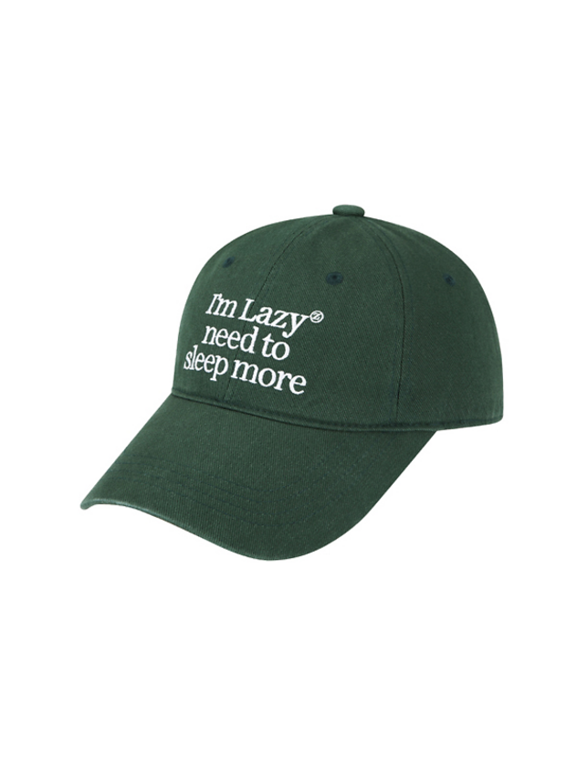 LAZY - Sleep More Washing Ball Cap Green (DISPATCH IN 48HRS)