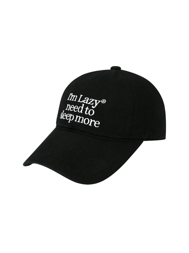 LAZY - Sleep More Washing Ball Cap Black (DISPATCH IN 48HRS)