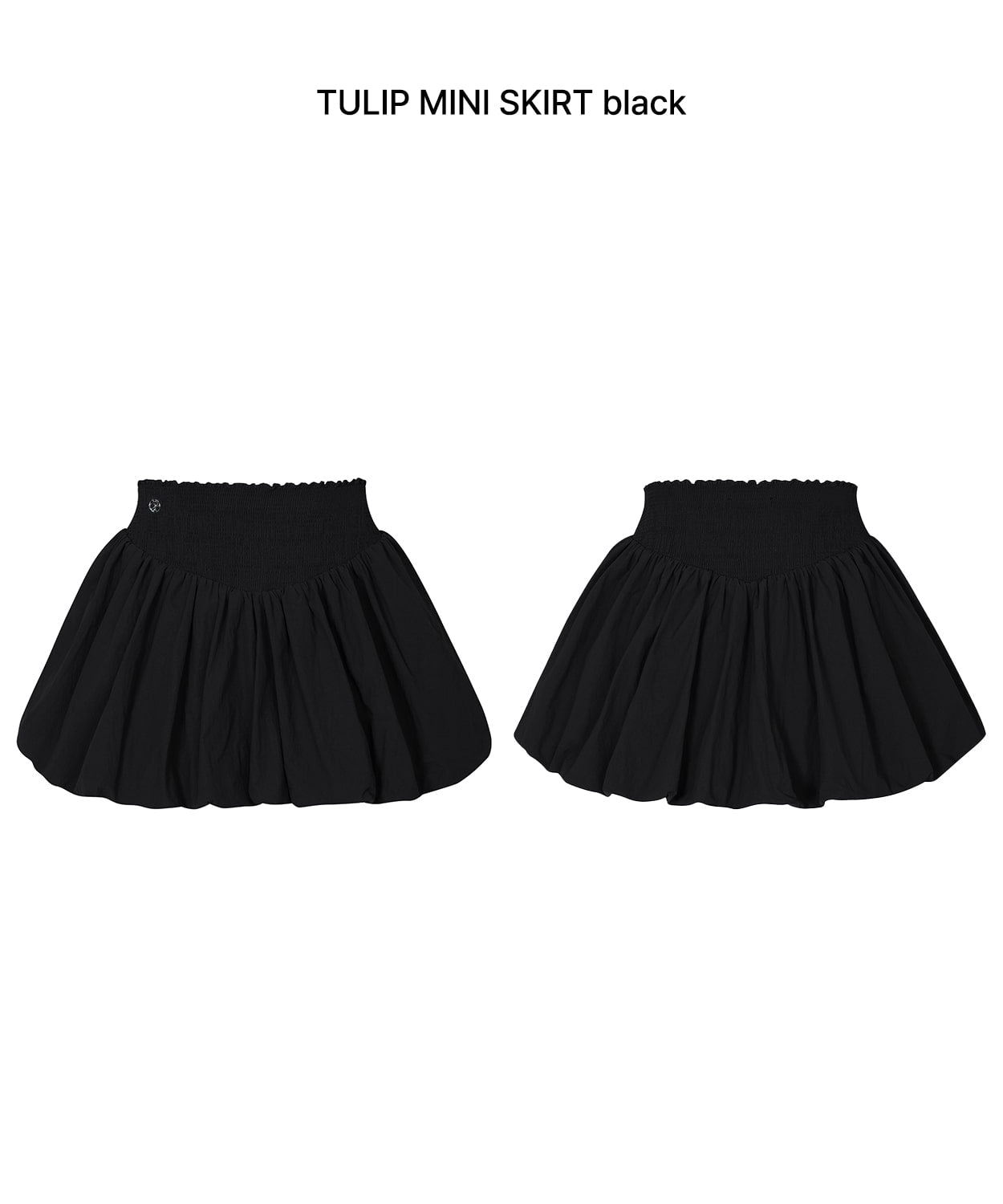 PAIN OR PLEASURE -  TULIP MINI SKIRT black