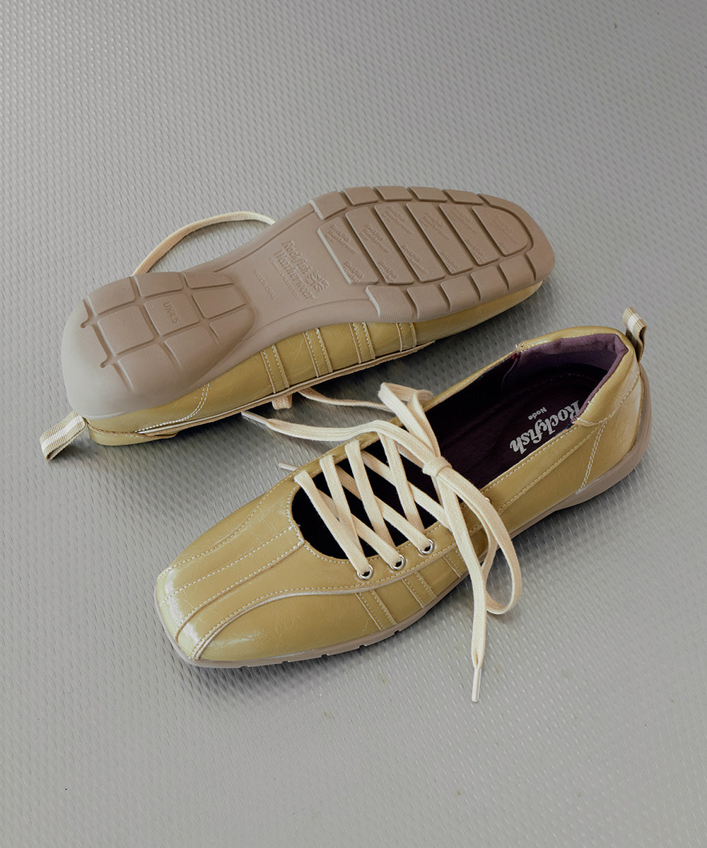 ROCKFISH WEATHERWEAR BLISS LACEUP SNEAKERS V2 - MUSTARD