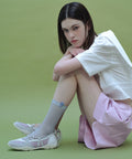 ROCKFISH WEATHERWEAR - NICOLE WEAVING LACEUP SNEAKERS - ASH LAVENDER
