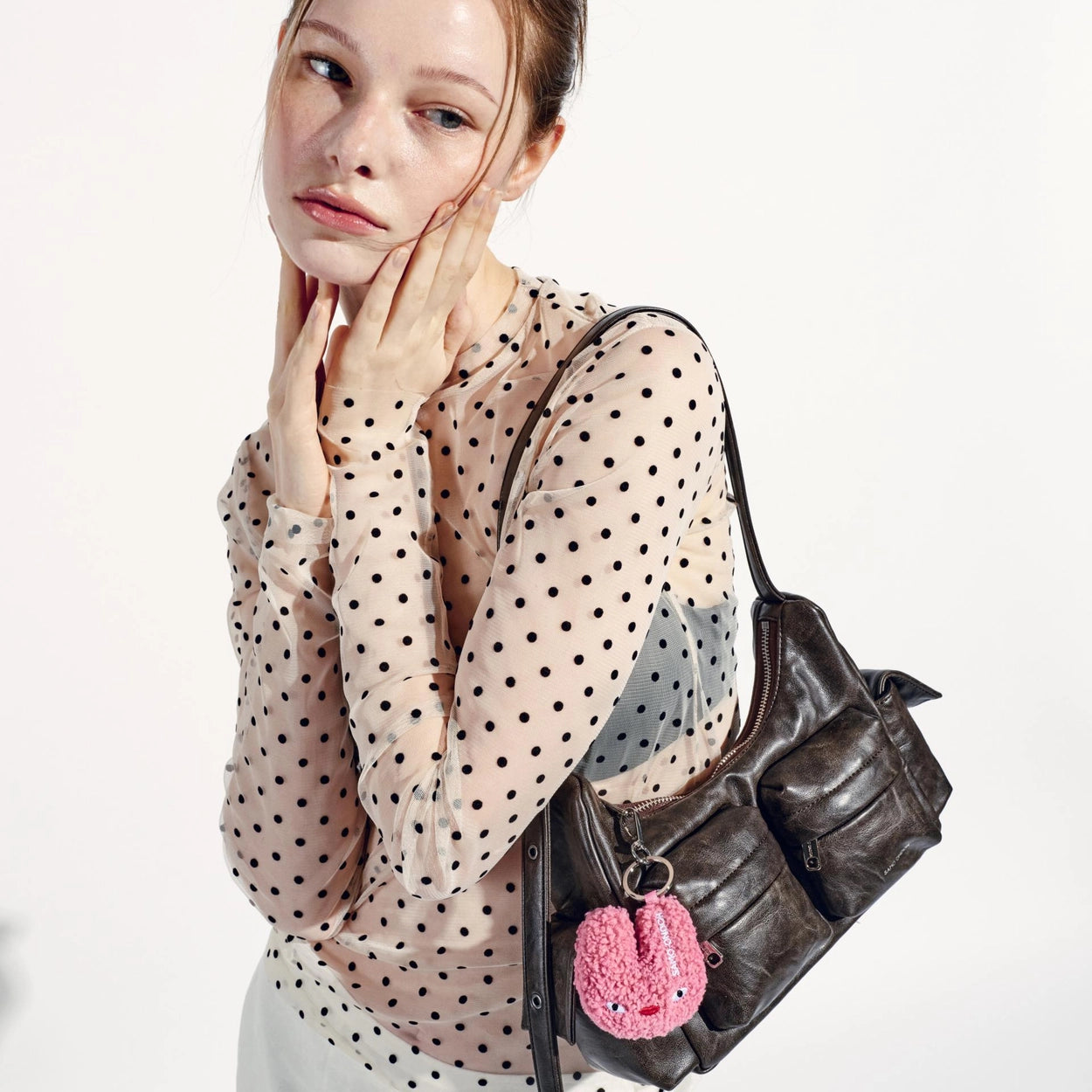 SAMO ONDOH - pocket mug bag M baked moca