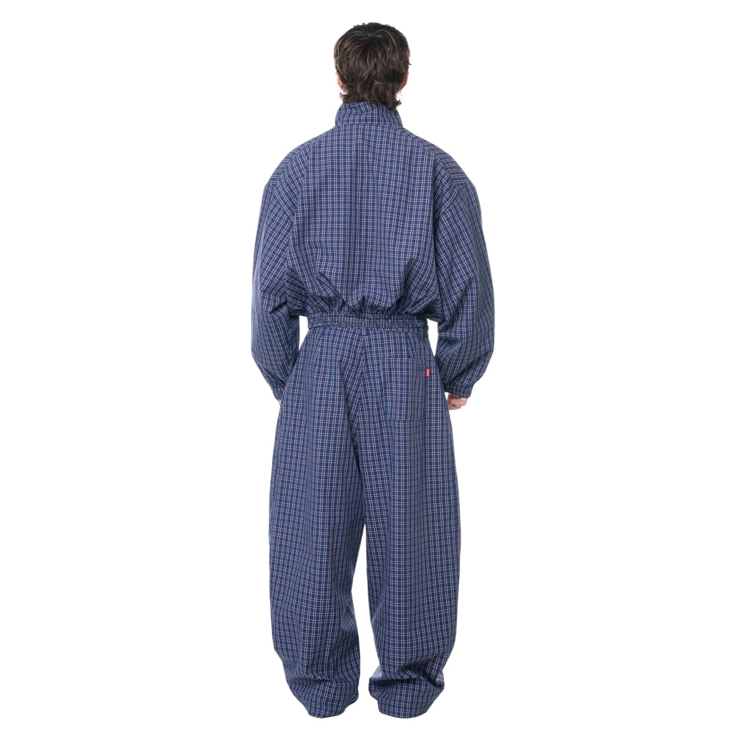 PUSH PUSH - Gingham Zip Jacket / Navy Gingham
