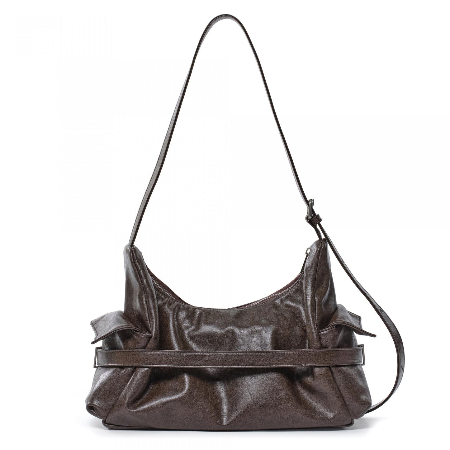 SAMO ONDOH - belt mondo bag M veg cocoa