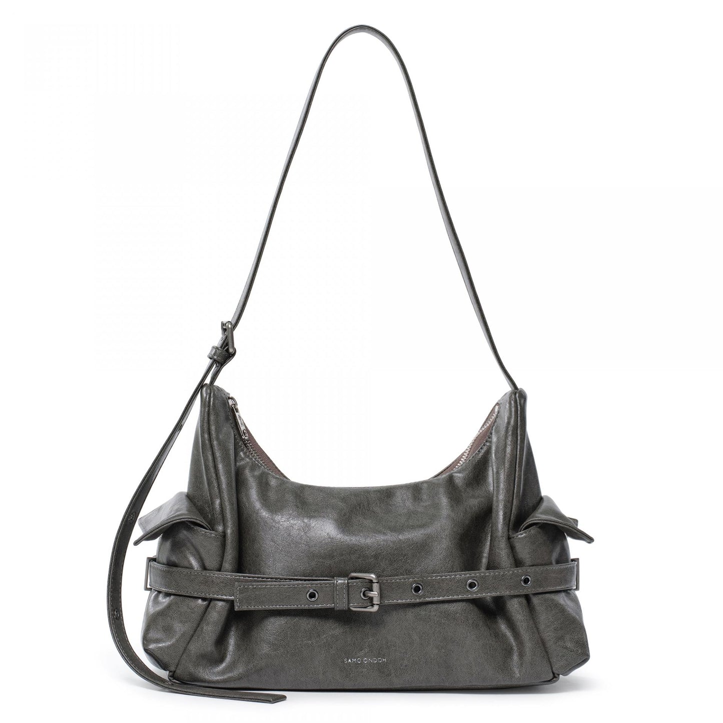 SAMO ONDOH - belt mondo bag M veg gray (DISPATCH IN 48HRS)