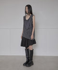 FLAREUP - Asymmetrical Draped Layered Skirt / Black