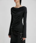 FLAREUP - Drape Long Sleeve / Black