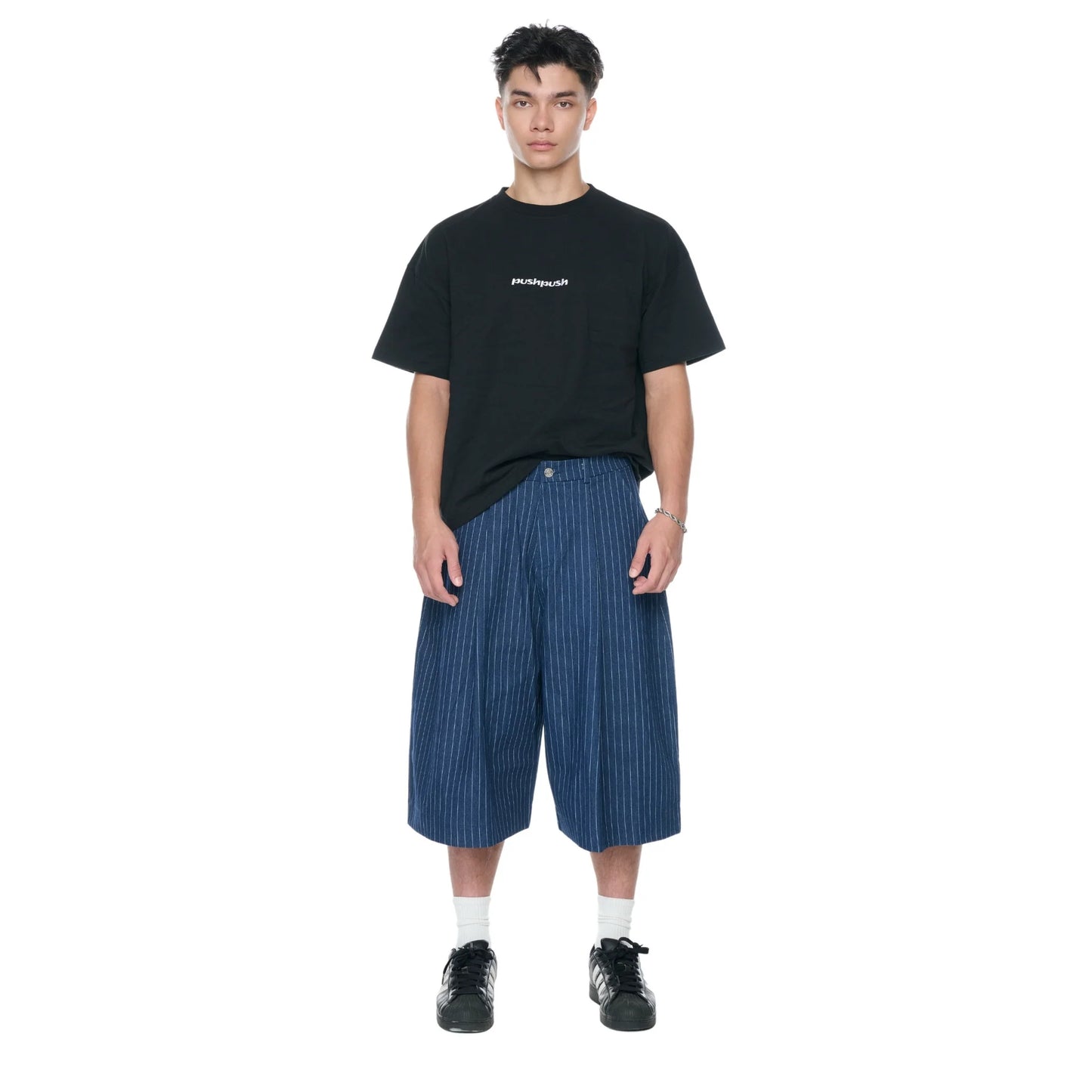 PUSH PUSH - PP PINSTRIPE JORT / Navy
