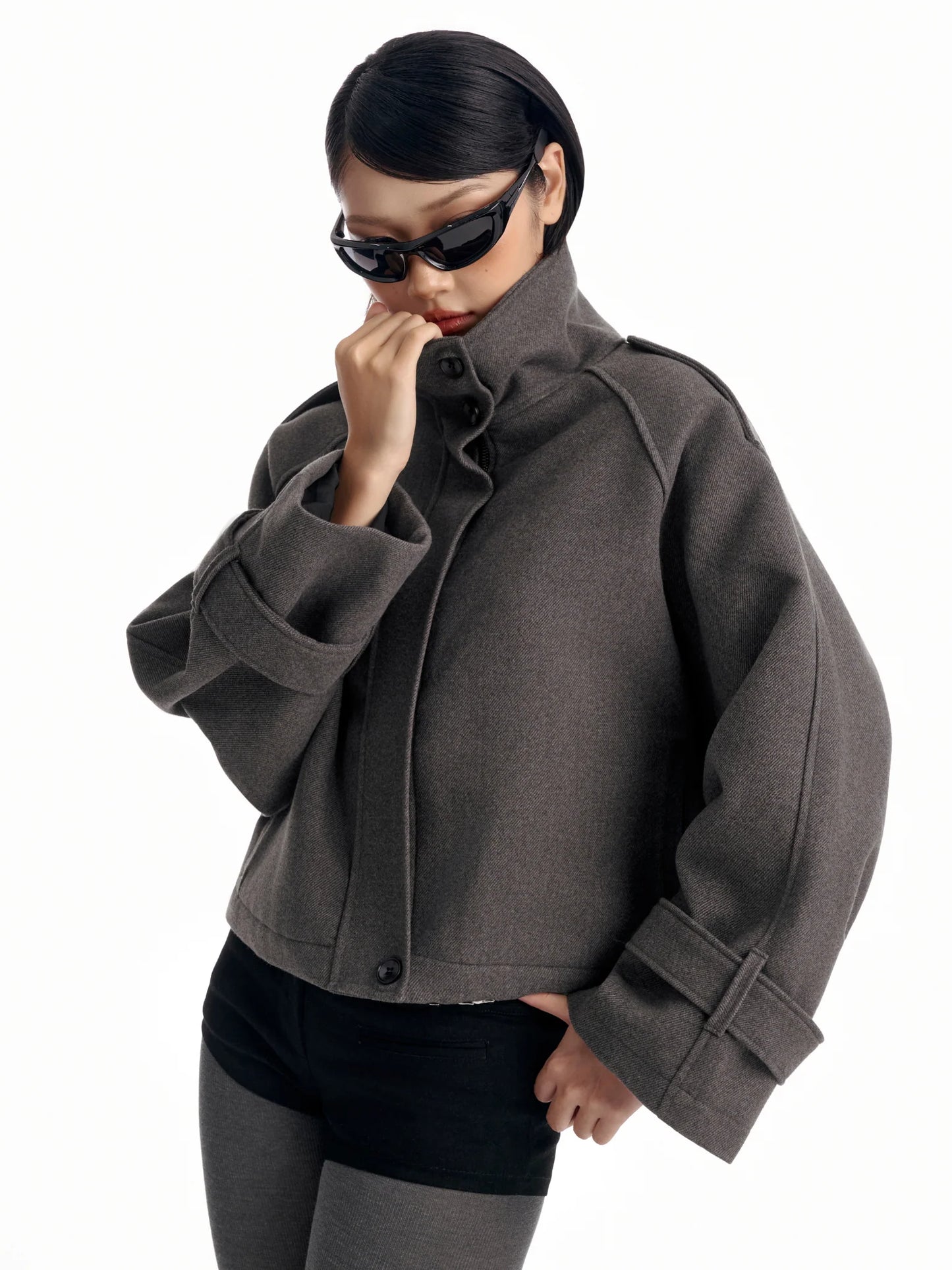 MELANCHOLY - Marlowe Wool Coat / Gray