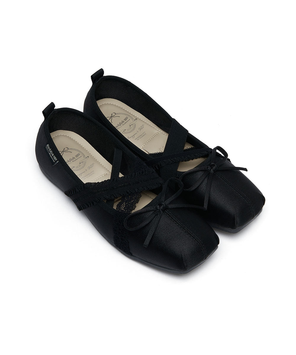 ROCKFISH WEATHERWEAR - BANDING BALLET FLATS / BLACK